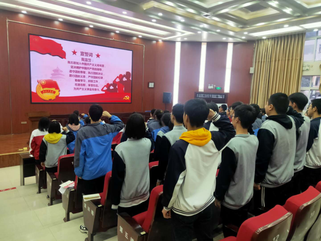 市二中举行“青春献祖国、**跟党走” 新团员入团宣誓仪式 - 平顶山市第二中学